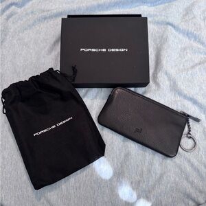 Porsche Design Black Leather Key Pouch